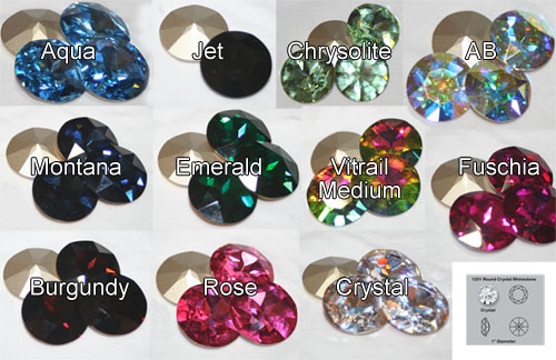 1201 Large Swarovski Round Stone