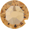 2058 Glitzstone Crystal  Light Colorado Topaz (Light Gold) Yellow Flatback Rhinestones