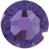 2058 Glitzstone Crystal Tanzanite Purple Flatback Rhinestones