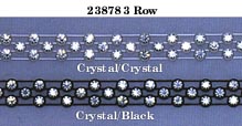 1410-1411 3 Row Preciosa Crystal Rhinestone Banding