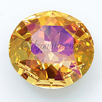 1201 Swarovski Crystal Brandy Gold 27mm Pointed Back Round Rhinestones