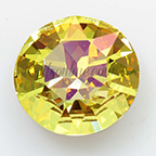 1201 Swarovski Crystal Lemon Yellow 27mm Pointed Back Round Rhinestones