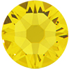 2038 Swarovski Crystal Citrine Yellow 12ss Hotfix Flatback Rhinestones 12 Dozen
