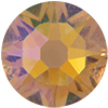 2012 Swarovski Crystal Light Colorado Topaz AB Gold 12ss Flatback Rhinestones 12 Dozen