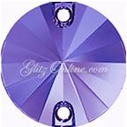 3200 Swarovski Crystal Heliotrope Purple 12mm Flatback Sew On Rivoli Rhinestones 1 Piece