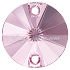 3200 GlitzStone Crystal Light Rose Pink 8mm Sew On Rivoli Rhinestone 1 Dozen