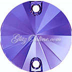 3200 Swarovski Crystal Tanzanite Purple 10mm Flatback Sew On Rivoli Rhinestones 1 Piece
