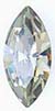 4200/2 Swarovski Crystal Black Diamond Gray Navette Rhinestones 6x3mm 1 Dozen