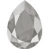 4320 GlitzStone Crystal Silver Metallic Coated Pear Fancy Rhinestone 10x14mm 6 Dozen