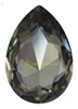 4320 GlitzStone Crystal Black Diamond Gray Pear Fancy Rhinestone 4x6mm 6 Dozen