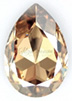 4320 GlitzStone Crystal Champagne Gold Pear Fancy Rhinestone 6x8mm 6 Dozen