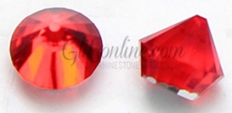 4866 Swarovski Crystal Light Siam Red 6mm Flatback Rhinestone Studs 1 Dozen