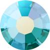 2028 Swarovski Crystal Blue Zircon AB 12ss Flatback Rhinestones 12 Dozen