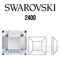 2400 Swarovski Crystal 3x3mm Flatback Square Rhinestones 1 Dozen