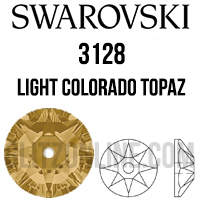 3128 Swarovski Crystal 3mm Light Colorado Topaz Lochrose Rhinestones 1 Dozen