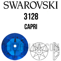 3128 Swarovski Crystal 4mm Capri Lochrose Rhinestones 1 Dozen