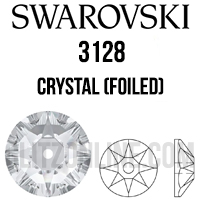 3128 Swarovski Crystal 3mm Lochrose Sew-On Rhinestones 1 Dozen