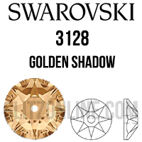 3128 Swarovski Crystal 3mm Golden Shadow Lochrose Sew-On Rhinestones 1 Dozen