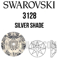 3128 Swarovski Crystal 3mm Silver Shade Lochrose Sew-On Rhinestones 6 Dozen