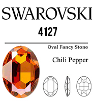 4127 Swarovski Crystal 30x22mm Chili Pepper Oval Fancy Rhinestone 1 Piece