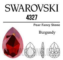 4327 Swarovski Crystal Burgundy 30x20mm Pear Fancy Stone Factory Box 24 Pieces