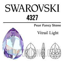 4327 Swarovski Crystal Vitrail Light UNFOILED 30x20mm Pear Fancy Stone Factory Box 24 Pieces