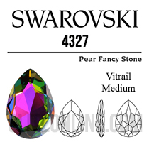 4327 Swarovski Crystal Vitrail Medium 30x20mm Pear Fancy Stone 1 Piece