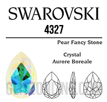 4327 Swarovski Crystal AB 30x20mm Pear Fancy Stone 1 Piece