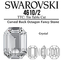 4610/2 TTC Swarovski Crystal 6x4mm Rectangle Octagon Fancy Rhinestones 1 Dozen