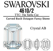 4610/2 TTC Swarovski Crystal AB 6x4mm Rectangle Octagon Fancy Rhinestones Factory Pack 360 Pieces