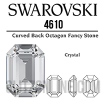 4610 Swarovski Crystal 14x10mm Rectangle Octagon Fancy Rhinestones 1 Piece