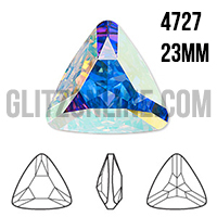 4727 Swarovski Crystal AB 23mm Triangle Fancy Rhinestone