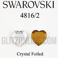 4816/2 Swarovski Crystal 10mm Heart Shaped Fancy Rhinestones 1 Dozen