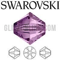 5301 Swarovski Crystal Light Amethyst Bicone 4mm Beads 1 Dozen