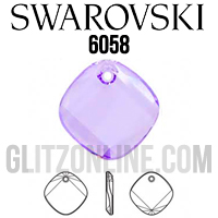 6058 Swarovski Crystal 18mm Violet Pendant 1 Piece