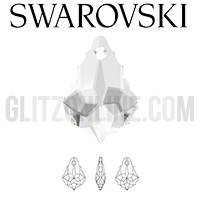 6090 Swarovski Crystal 16x11mm Baroque Pendant 1 Piece