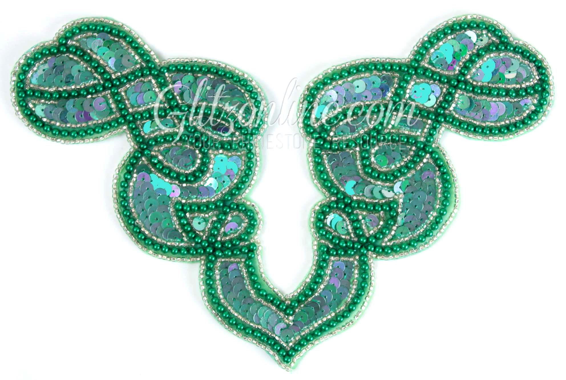 sequin and beaded appliques