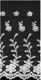 8"  6021 Embroidered Lace Trim