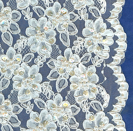 Beaded Lace Fabric