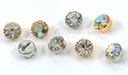 7314 47ss Austrian Crystal Rhinestone Lace Set Buttons