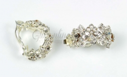7414 Crystal Rhinestone Clip Earrings
