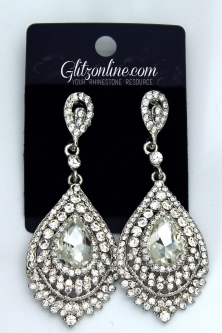 7452 Crystal Rhinestone Earrings