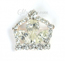 7611 Crystal Rhinestone Crown Pin