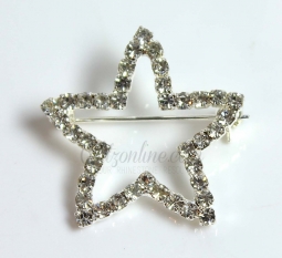 7626 Crystal Rhinestone Star Pin
