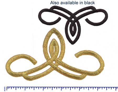 8011-Black or Gold Iron on (out of Stock)