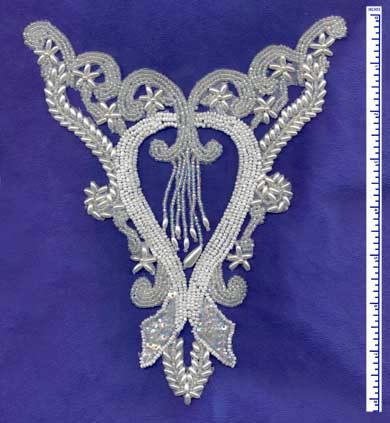 2166-Pearl  Beaded Applique (OUT OF STOCK)