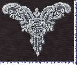 5041 Beaded & Unbeaded Lace Applique