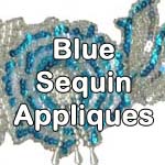 blue sequin appliques