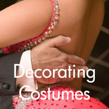 dance costumes sequin appliques