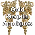 gold sequin appliques